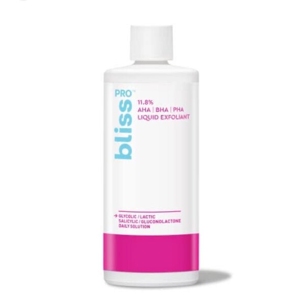 Bliss Pro 11.8% AHA, BHA, PHA Liquid Exfoliant 4 fl oz. NEW WITH BOX - Picture 1 of 9